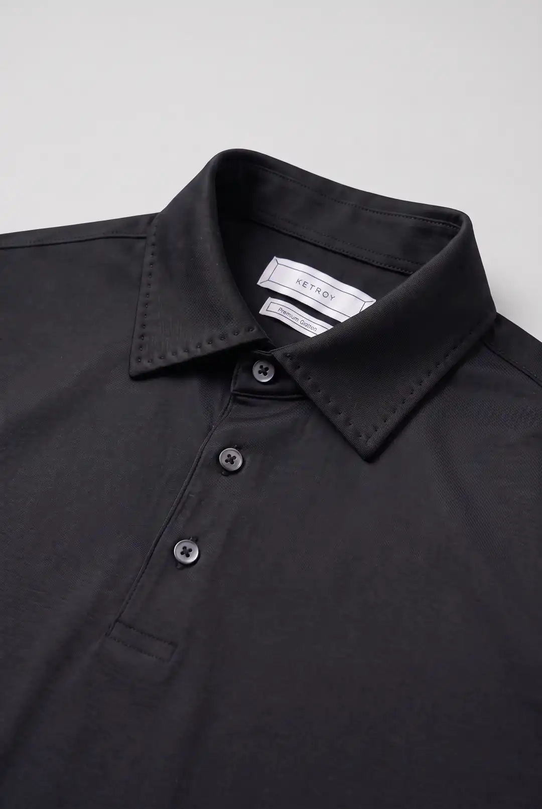 Düğmeli Yaka Detaylı Uzun Kollu T-Shirt ürün görseli (6/7)