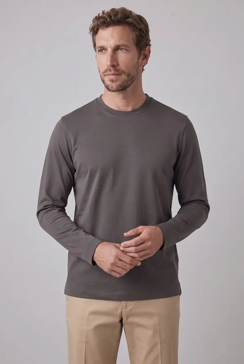 Basic Uzun Kollu T-Shirt ürün görseli (3/7)