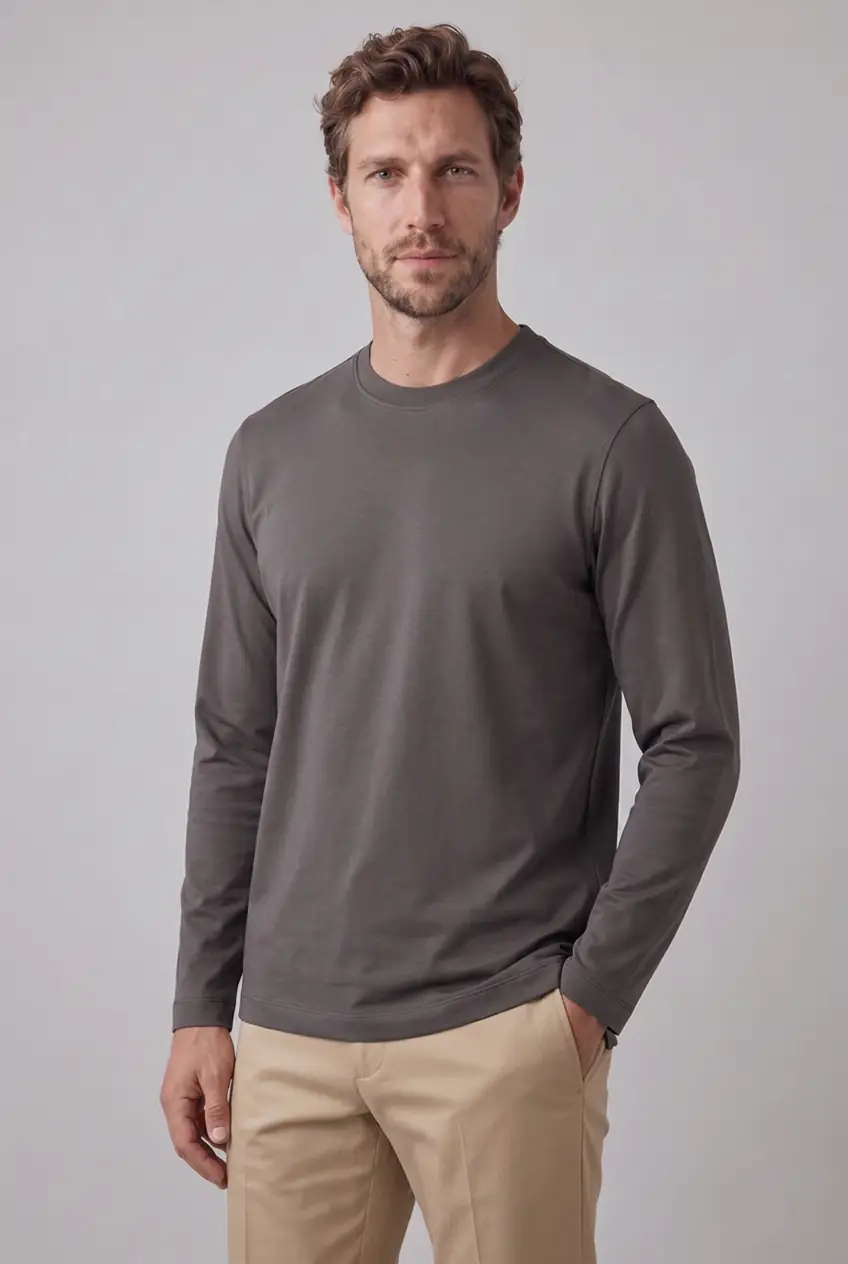 Basic Uzun Kollu T-Shirt ürün görseli (5/7)