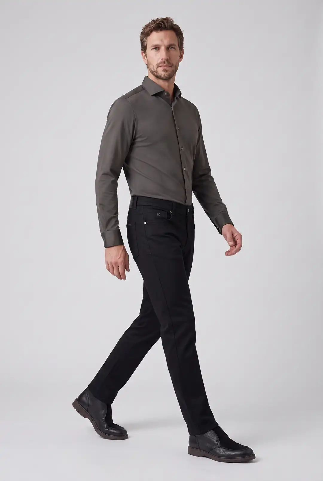 Modern Kot, Kesimli Denim Pantolon ürün görseli (3/4)