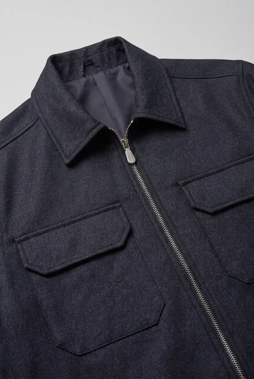 Fermuarlı İki Cepli Overshirt Gömlek ürün görseli (6/7)